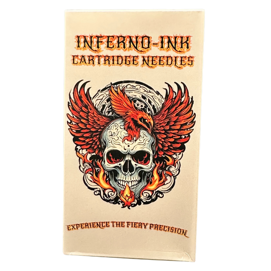 INFERNO-INK APEX CARTRIDGE NEEDLES - #12 ROUND SHADERS LONG TAPER - BOX OF 20