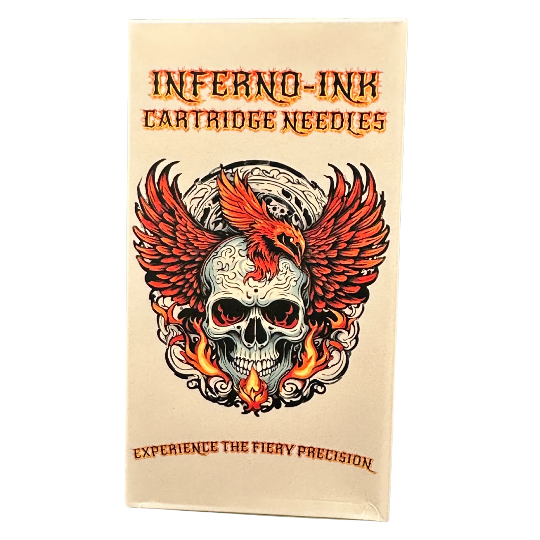 INFERNO-INK APEX CARTRIDGE NEEDLES - #10 MAGNUMS LONG TAPER - BOX OF 20