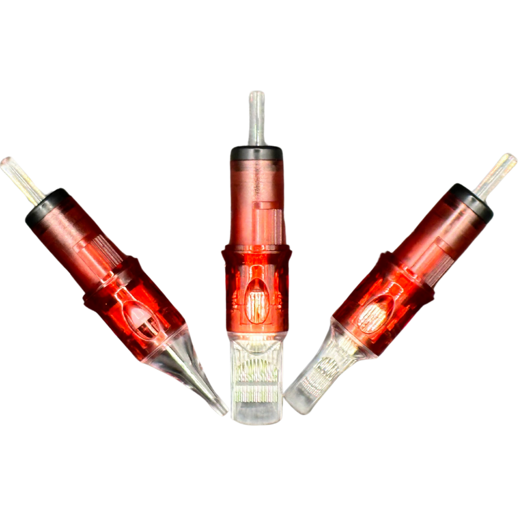 INFERNO-INK APEX CARTRIDGE NEEDLES - #12 ROUND MAGNUMS LONG TAPER - BOX OF 20